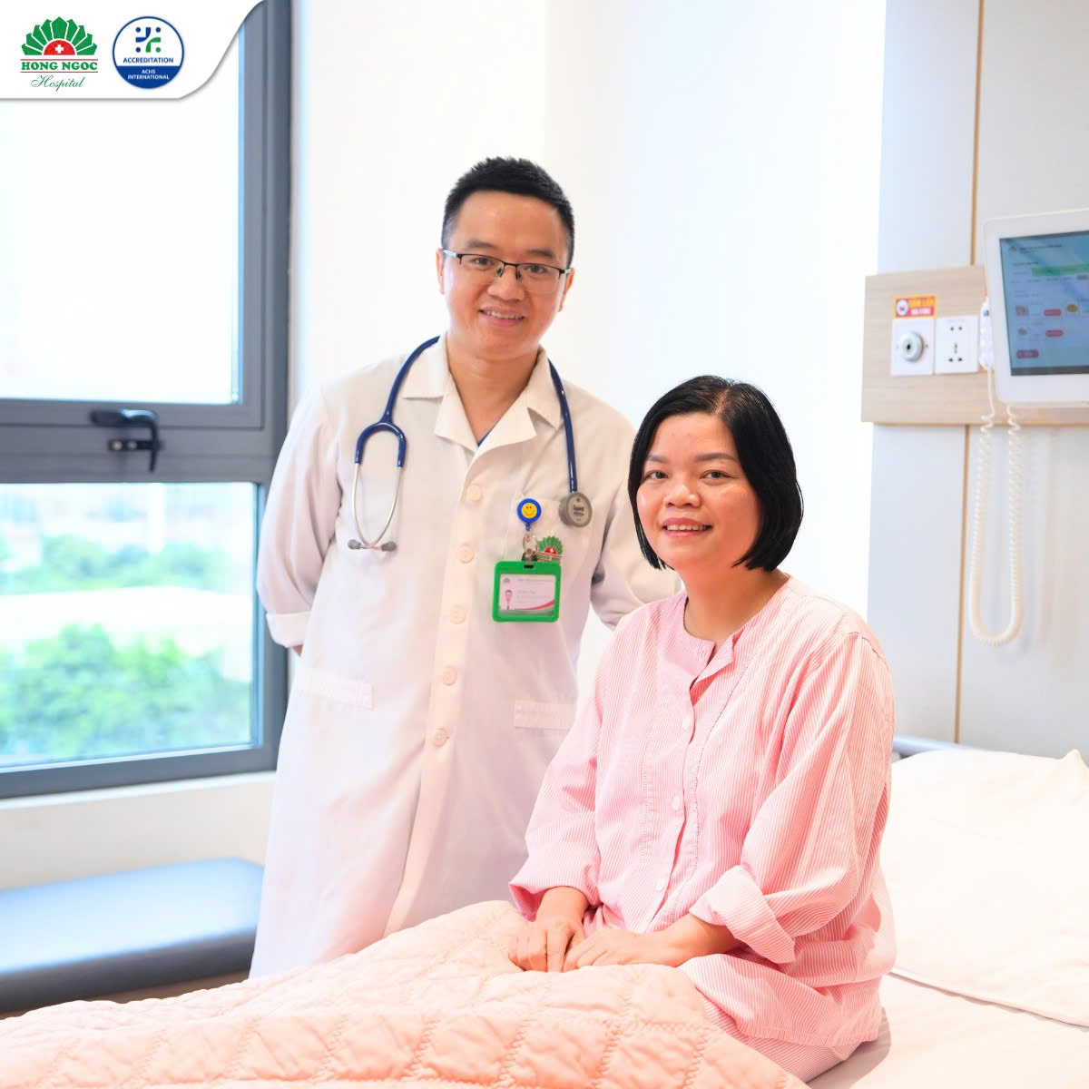 중재술 직후 안정된 환자 상태