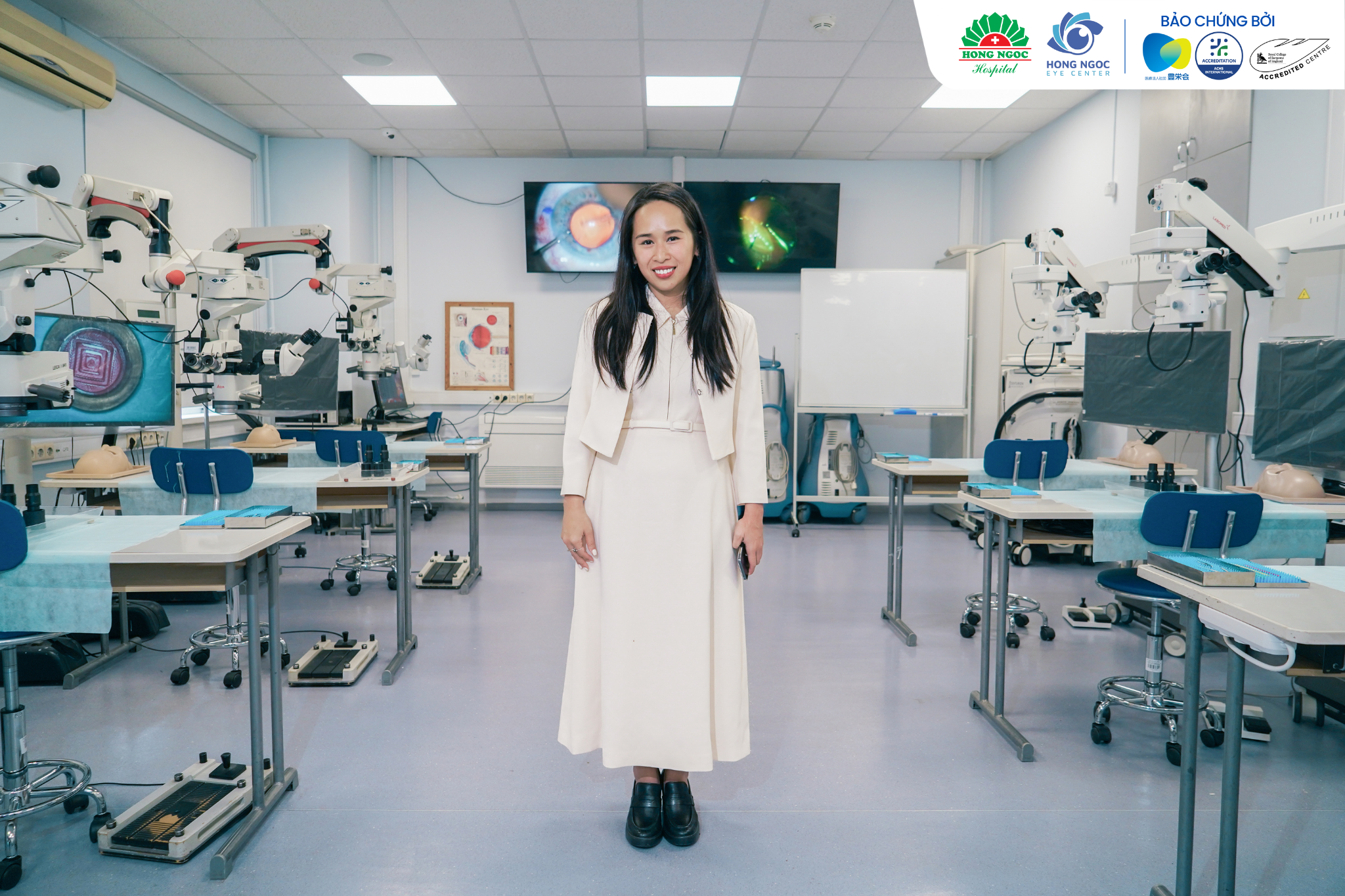 Dr. Hoang Anh conducts an on-site assessment of the ophthalmic care model at the Fyodorov Eye Microsurgery Center 