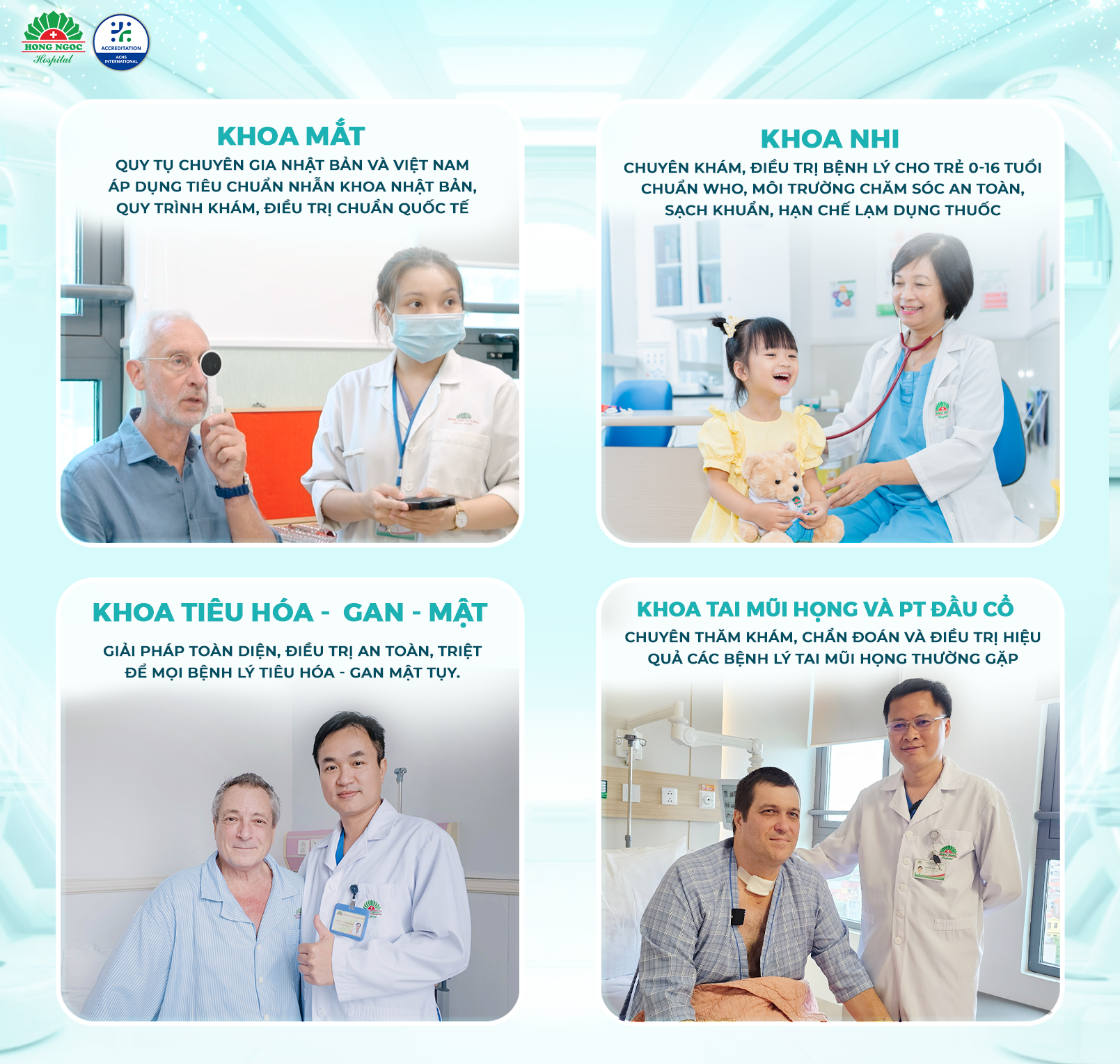 Dịch vụ y tế đa chuyên khoa, điều trị toàn diện tại bệnh viện quốc tế dành cho người nước ngoài ở VN