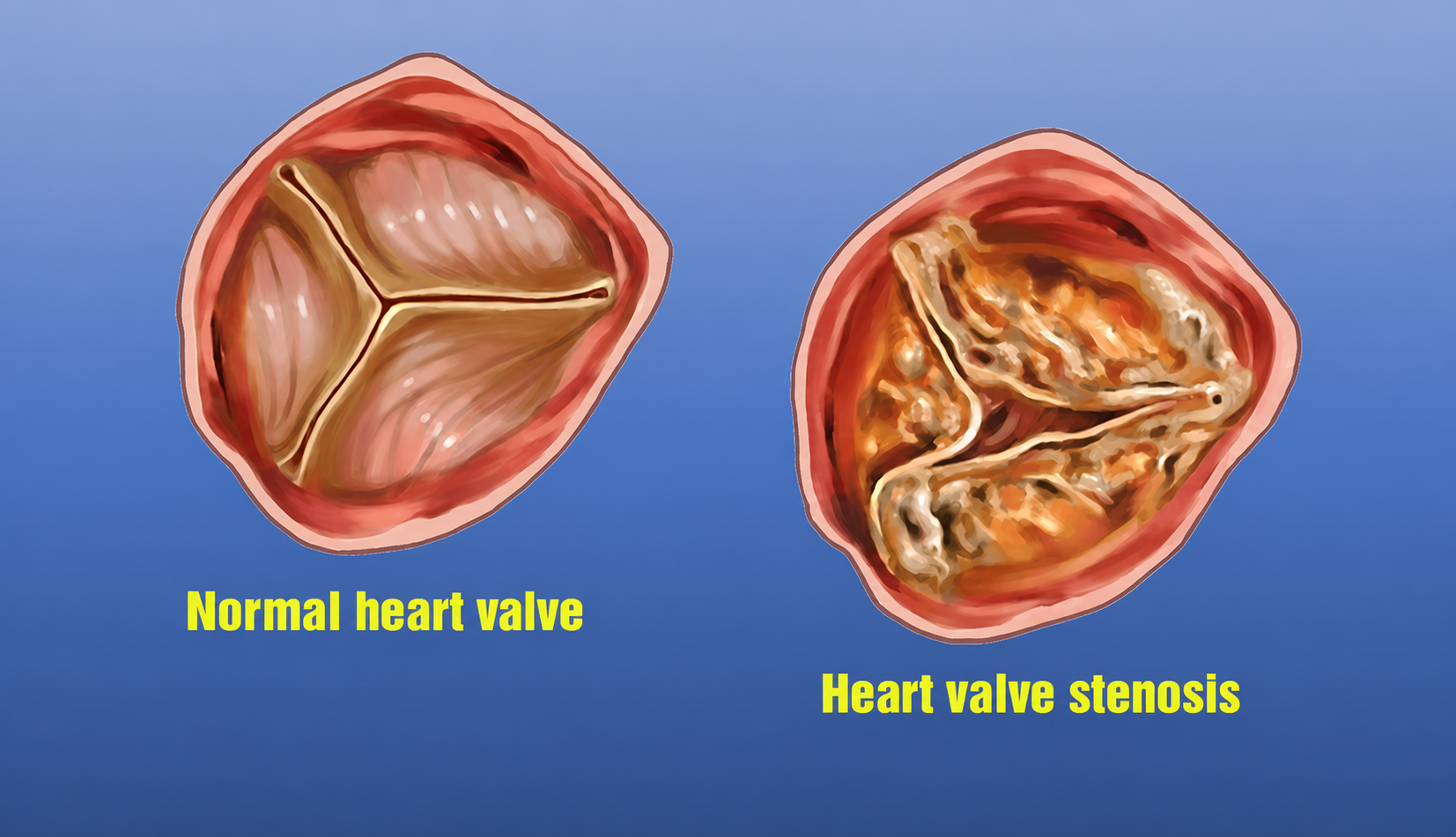 Valvular stenosis is a condition in which a cardiac valve becomes narrowed or structurally irregular.