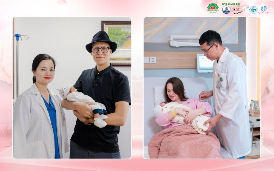 홍옥 종합병원 산부인과에서 안심하고 소중한 아기를 맞이하는 외국인 가족들