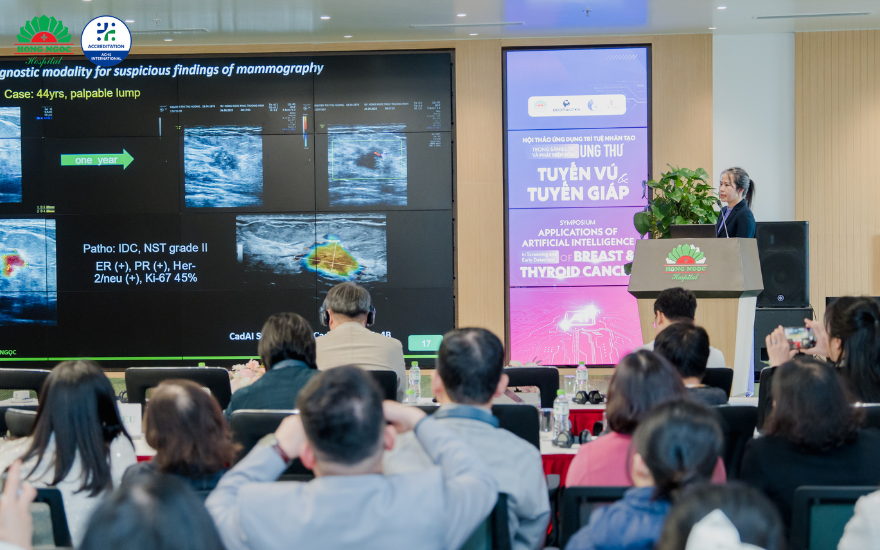 레 티 투이 짱 전문의님은 홍옥 종합병원의 실제 임상 사례를 발표합니다.