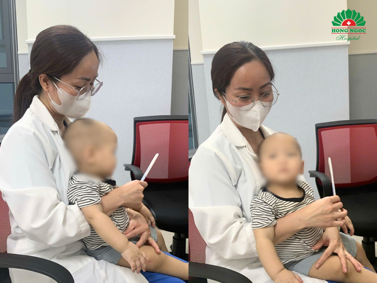 Trẻ tỉnh táo, các chỉ số ổn định sau can thiệp