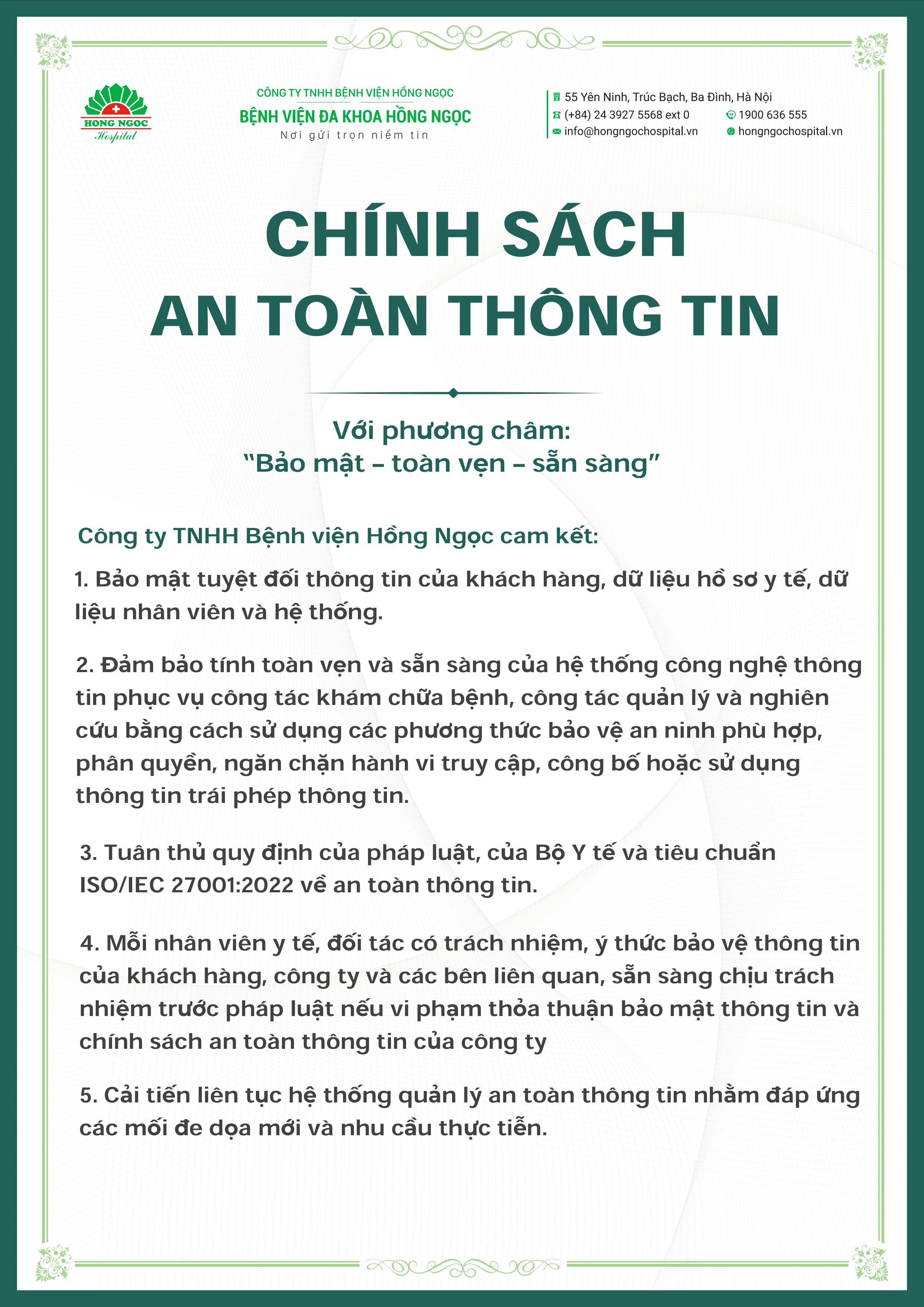 5.2. Chính Sách ATTT Web