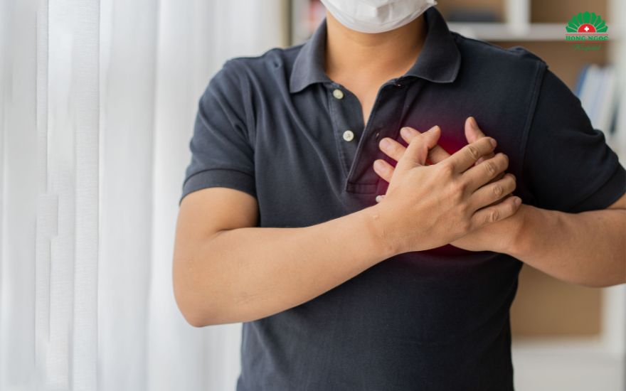 A myocardial infarction causes intense, severe chest pain