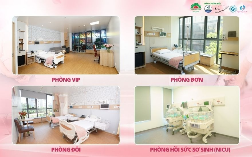 Bệnh viện Đa khoa Hồng Ngọc sở hữu hệ thống phòng nội trú hiện đại, tiện nghi