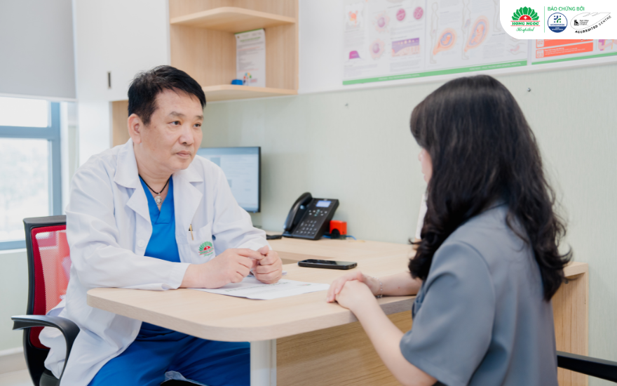Chẩn đoán và kết luận tình trạng bệnh lý phụ khoa là bước cuối cùng trong quy trình khám phụ khoa 