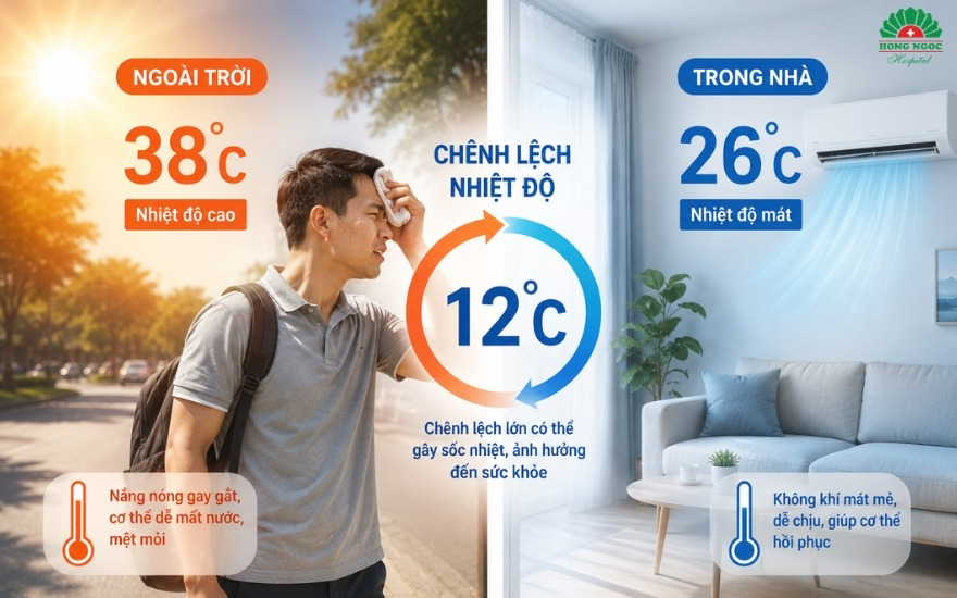Sai lầm dùng điều hòa mùa hè dễ làm khô họng, nghẹt mũi