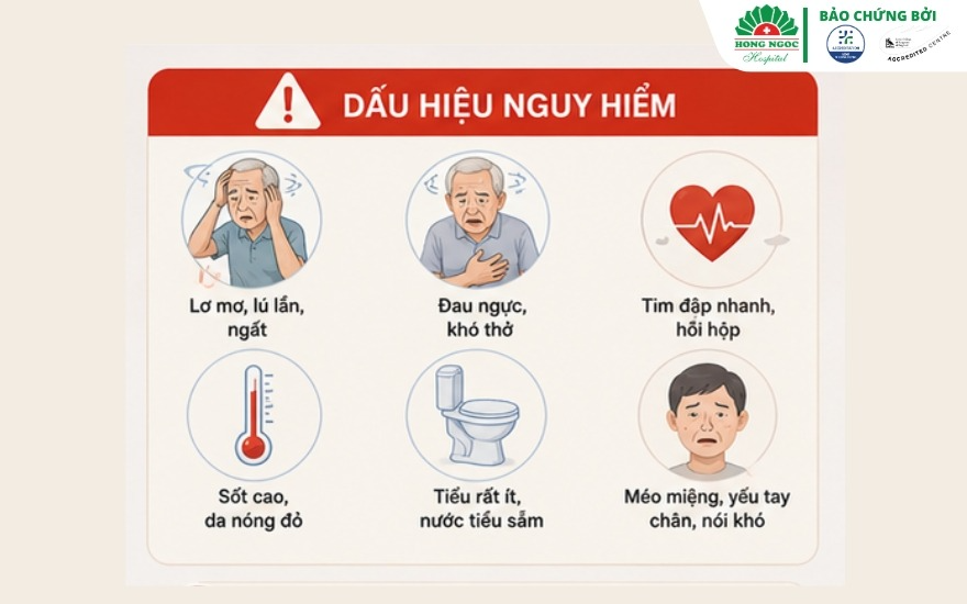 Người cao tuổi phòng bệnh mùa nóng: Dấu hiệu nguy hiểm cần biết