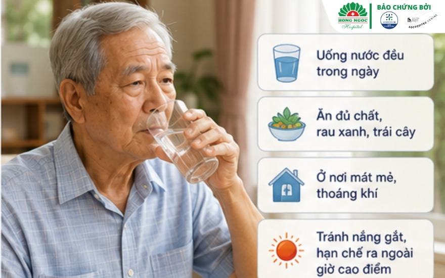 Người cao tuổi phòng bệnh mùa nóng: Dấu hiệu nguy hiểm cần biết