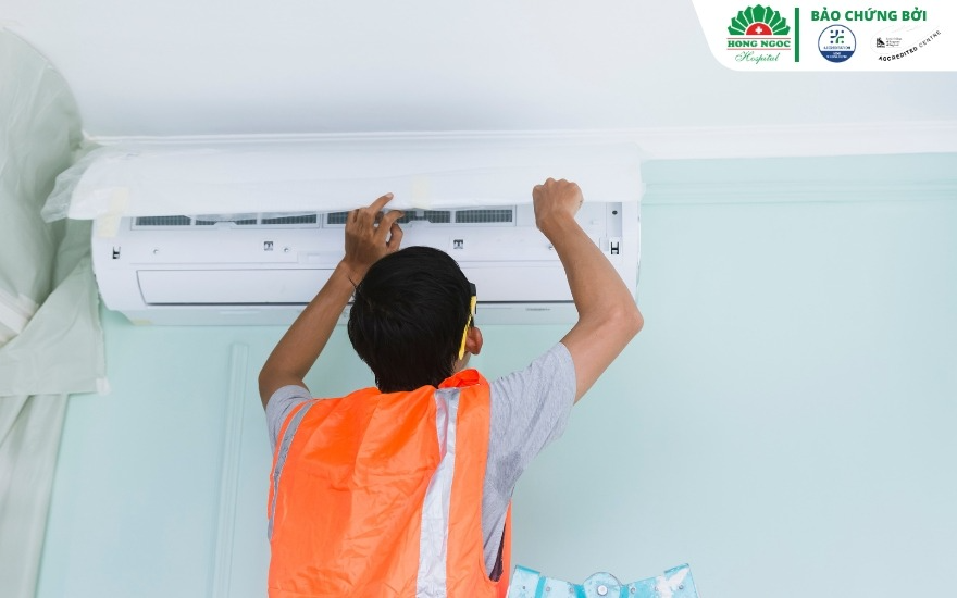 Vệ sinh điều hòa định kỳ để giảm bụi, nấm mốc, dị nguyên.