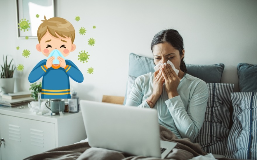 Cảm lạnh mệt hơn do bị vi rút tấn công
