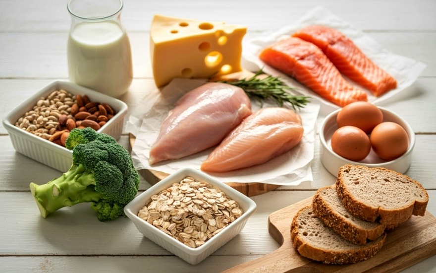 Protein giúp no lâu