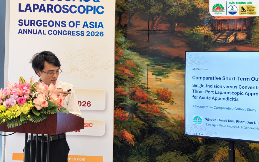 Pham Duc Duy, MD, presents his study at ELSA 2026.