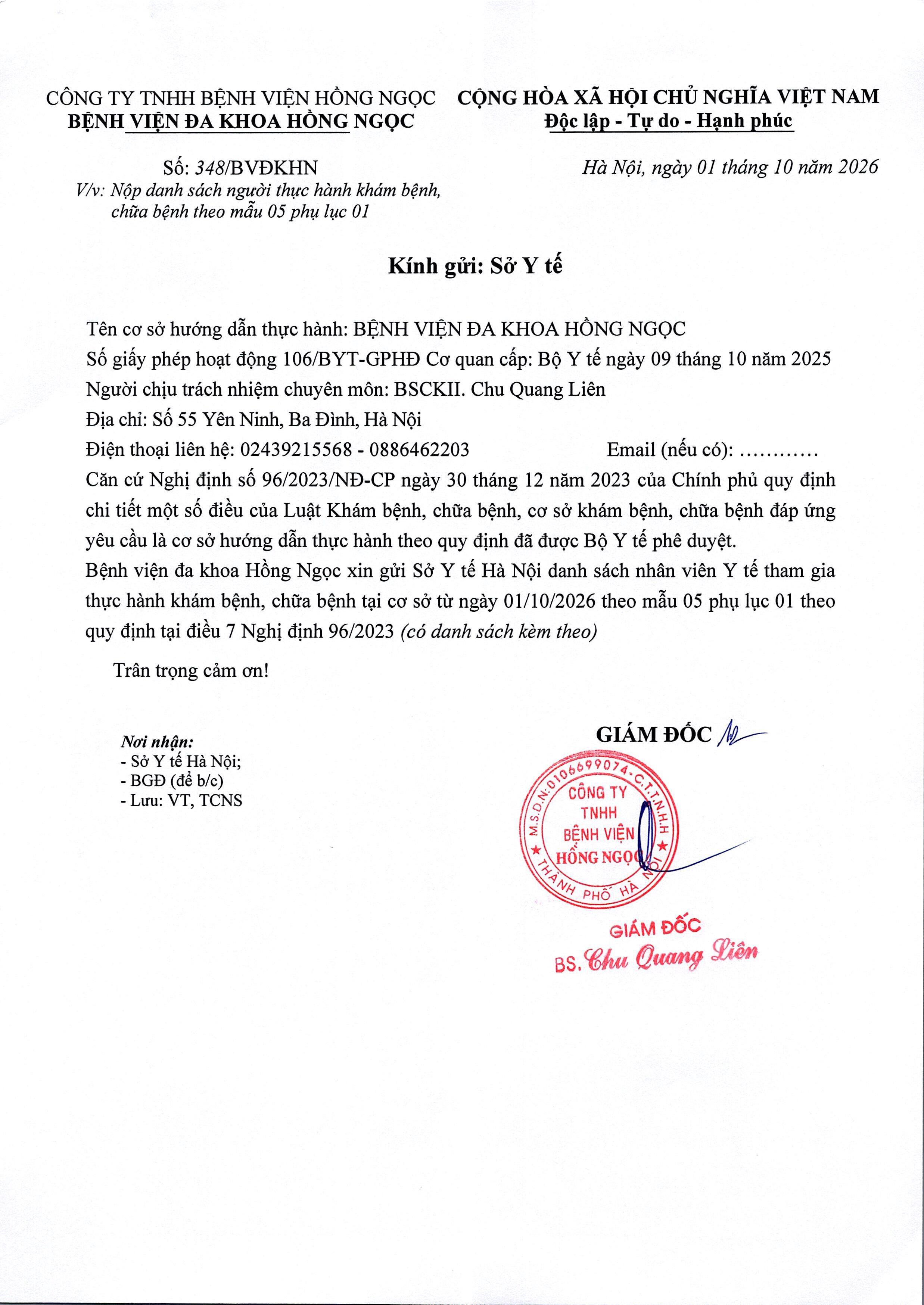 DS đăng Ký Thực Hành Ngày 01.10.2026 Hình ảnh 0