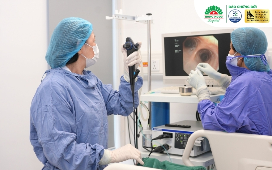 Xử trí dị vật đường thở tại BVĐK Hồng Ngọc được thực hiện theo quy trình chuyên môn chuẩn hóa