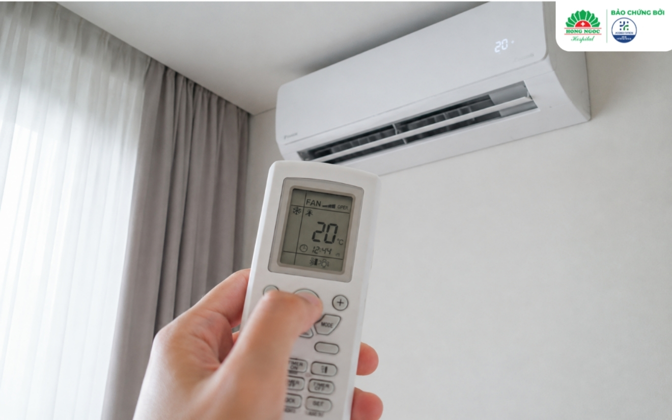 Nhiều người có thói quen bật điều hòa lạnh sâu khi thời tiết oi bức